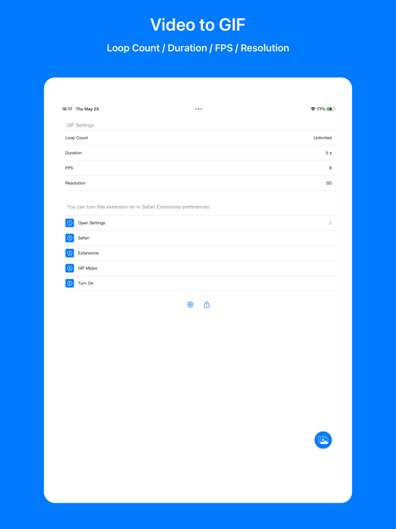 GIF Mpjex iPad screenshot 1 - Photo & Video app