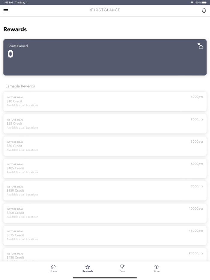 First Glance Rewards