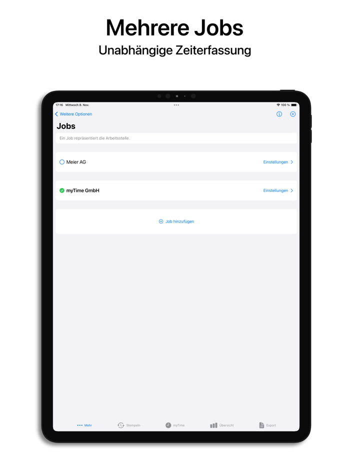 myTime - Zeiterfassung