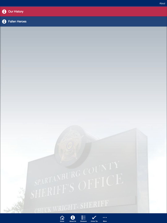 Spartanburg County Sheriff's iPad screenshot 2 - Business app