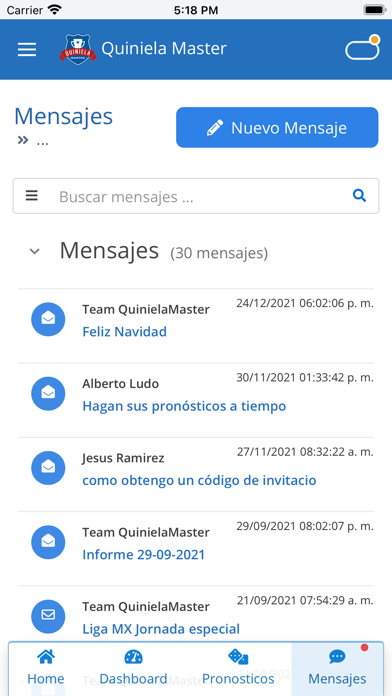 Quinela Master Lite Screenshot