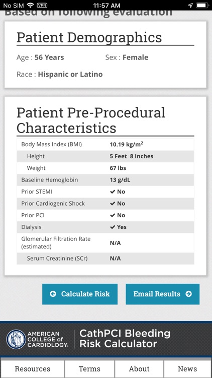 CathPCI Risk Calculator screenshot-4