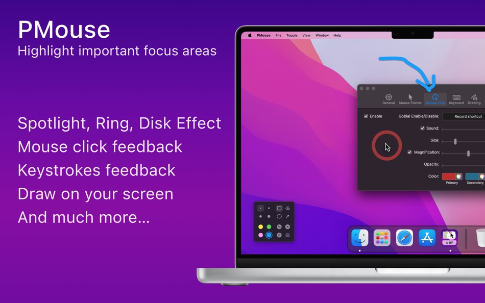 #2. PMouse - Highlight focus areas (macOS) 由: Nao Sreymey