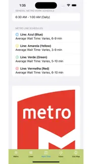 lisbon subway map iphone screenshot 2