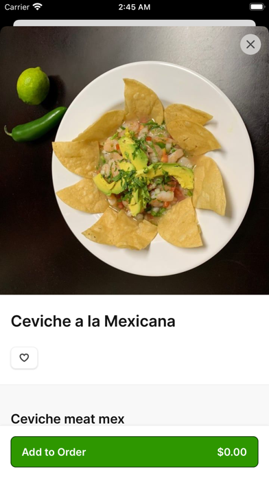 Tacos y Ceviches Screenshot