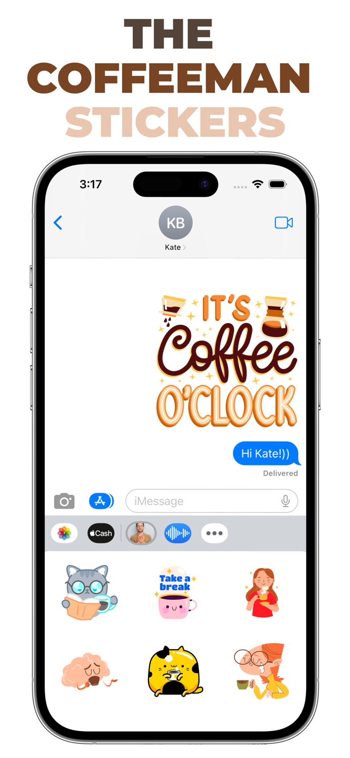 The Coffeeman stickers