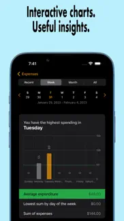 hajz spending tracker iphone screenshot 2