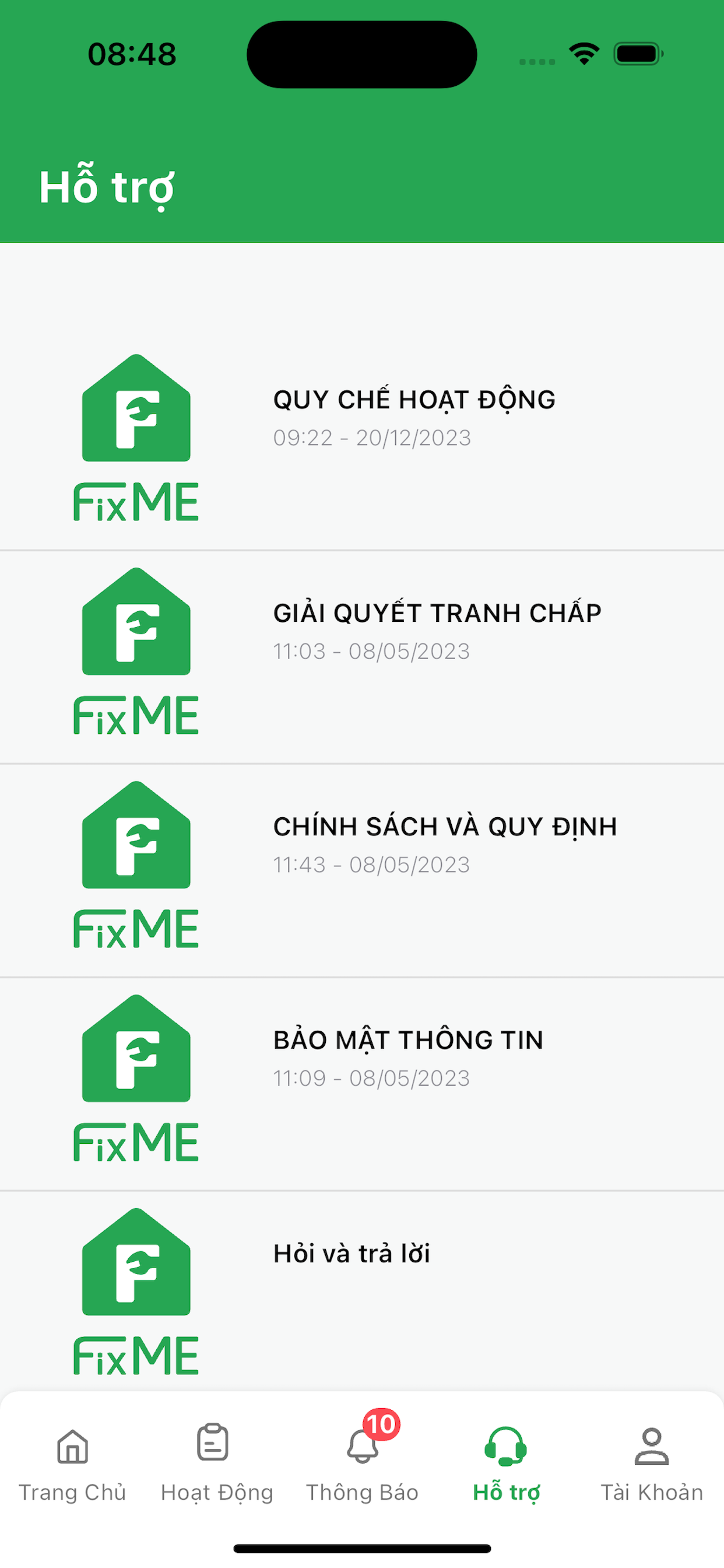 FixME Service