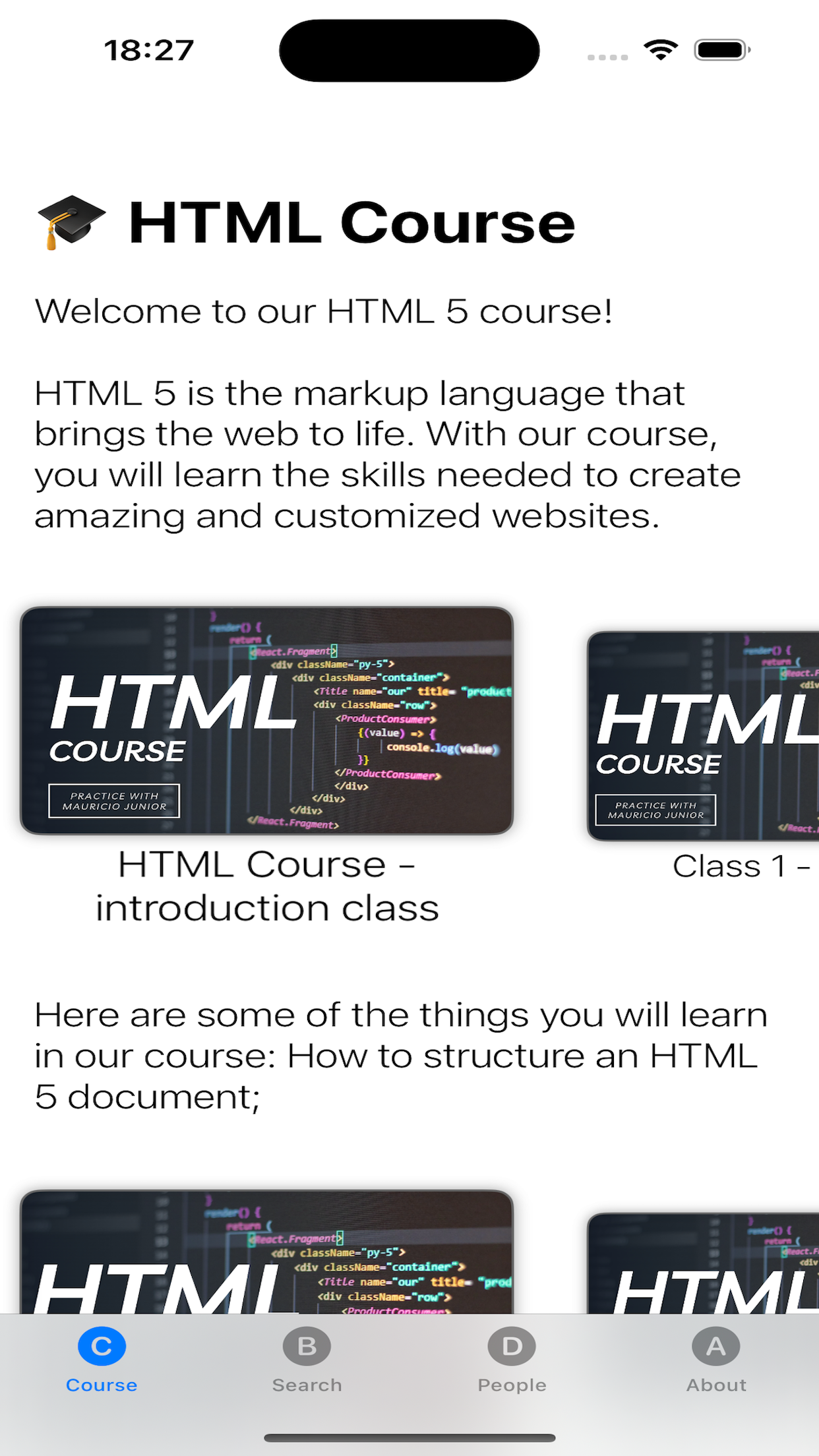 HTML Course