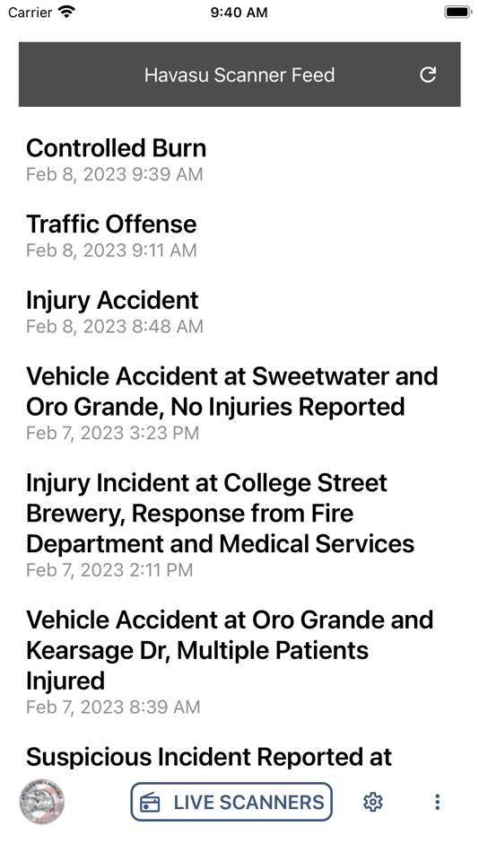 #1. Havasu Scanner Feed (iOS) 由: Havasu Scanner Feed LLC