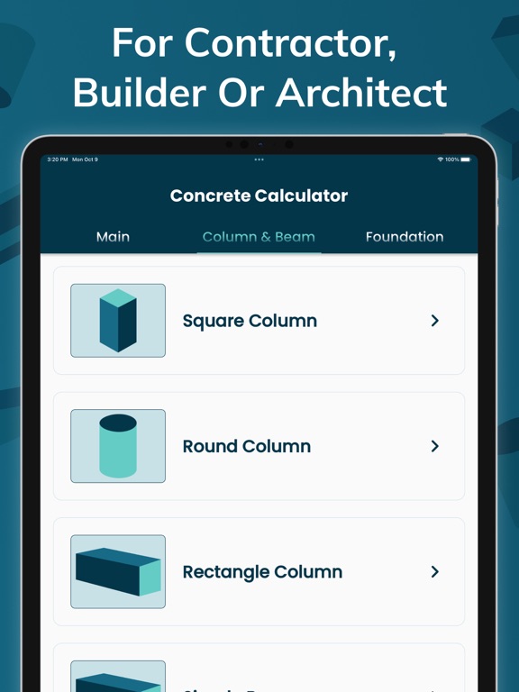 Screenshot #6 pour Concrete Calculator for civil