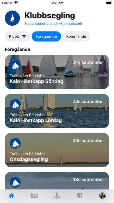 klubbsegling Screenshot
