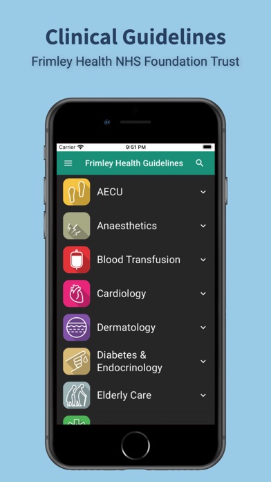 Frimley Health Guidelines Screenshot