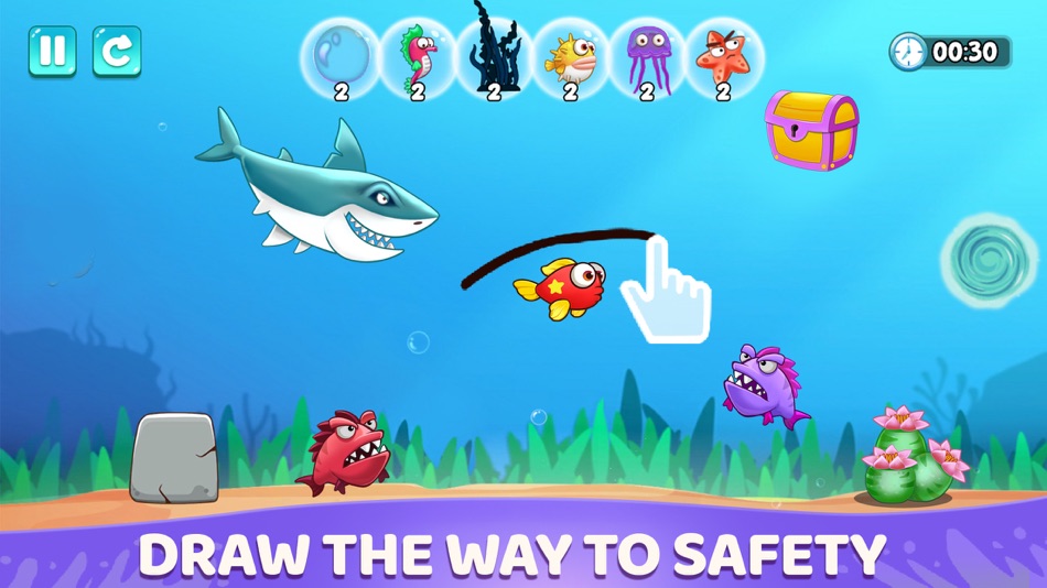 #1. Fish Journey: Draw to Save (iOS) 由: TIGER GAMES JSC