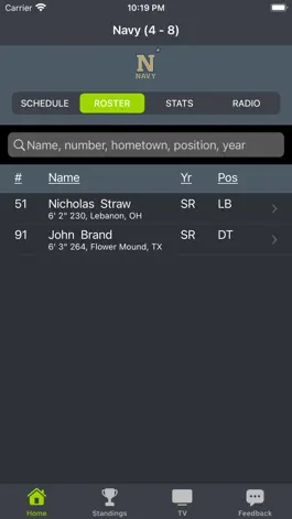 Game screenshot Navy Football Schedules apk