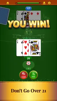 blackjack by mobilityware+ iphone screenshot 3