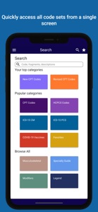 iCoder CPT RVU ICD10 HCPCS screenshot #1 for iPhone