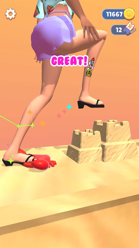 #5. ASMR Tippy Toe (iOS) 来自: TapNation