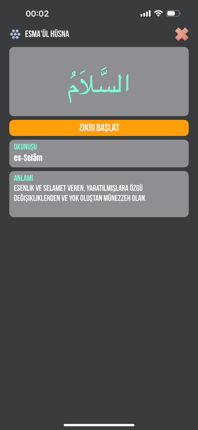 Esmaül Hüsna - Tesbihat