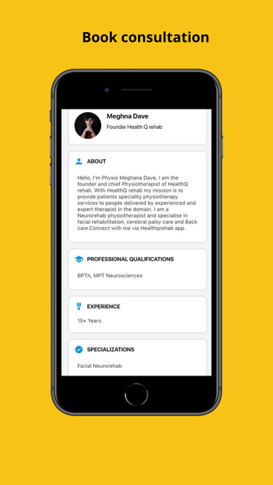 HealthQ Rehab Screenshot