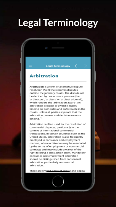 Law & Legal Terminology Screenshot