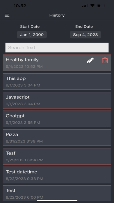 Thankfulness Screenshot