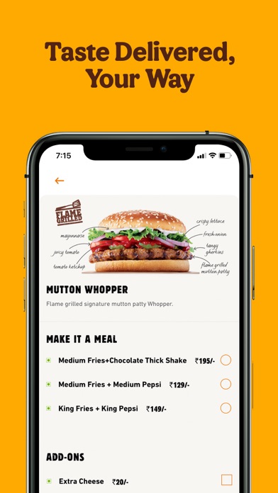 Burger King India Screenshot