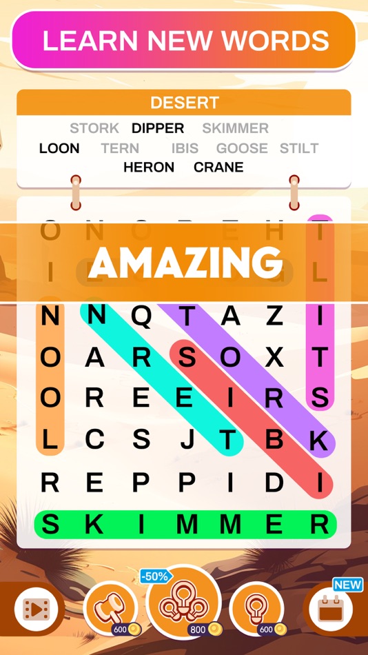 #5. Word Search - Fun Puzzle Game (iOS) 由: Jing Wang