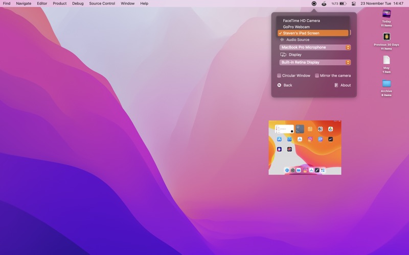 Screenshot #3 pour Rek - Screen Capture with PiP