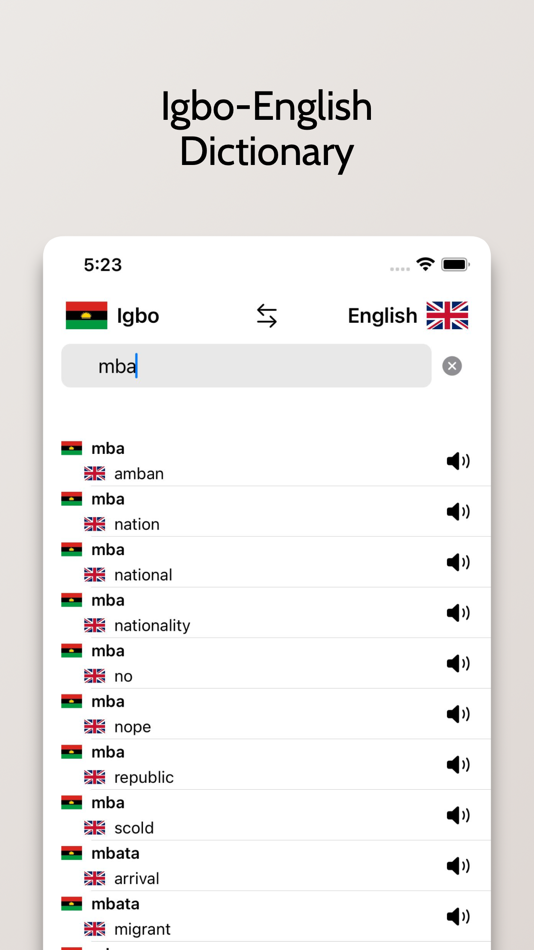 #4. Igbo-English Dictionary (iOS) 게시자: FB PUBLISHING LLC