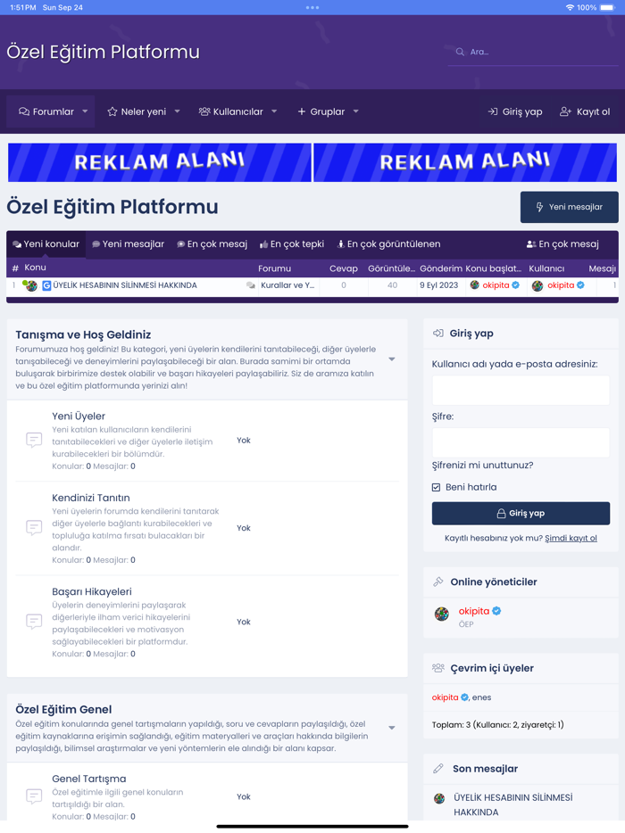 Özel Eğitim Platformu