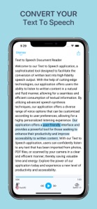 Text To Speech Document Reader screenshot #1 for iPhone