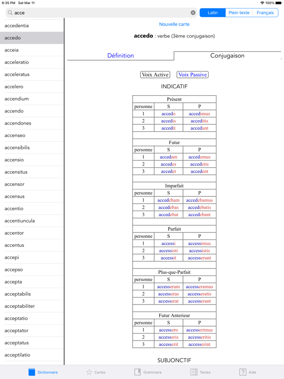 Screenshot #5 pour Tabula (Dictionnaire Latin)