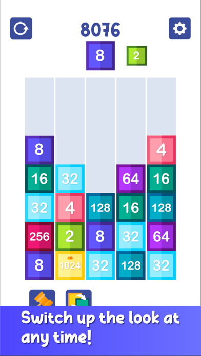 Drop & Merge Number Block Game Screenshot