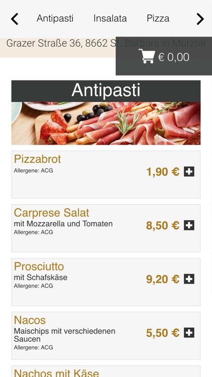 Pizza Toscana St. Barbara