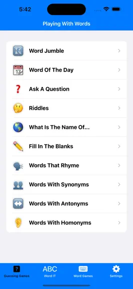 Game screenshot Playing With Words mod apk