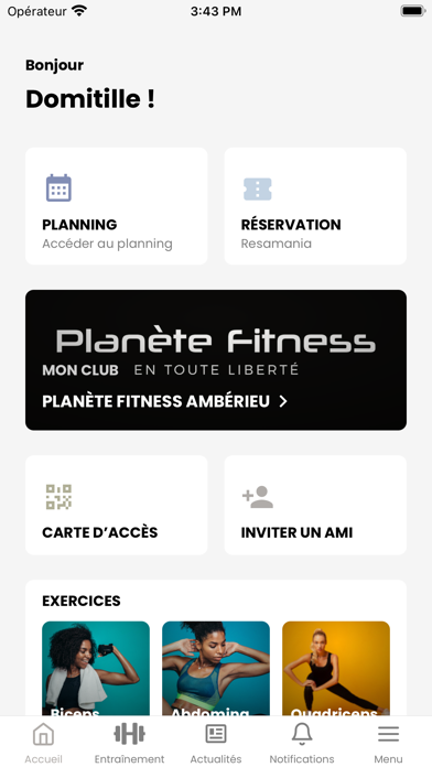 Screenshot #1 pour Planète Fitness France