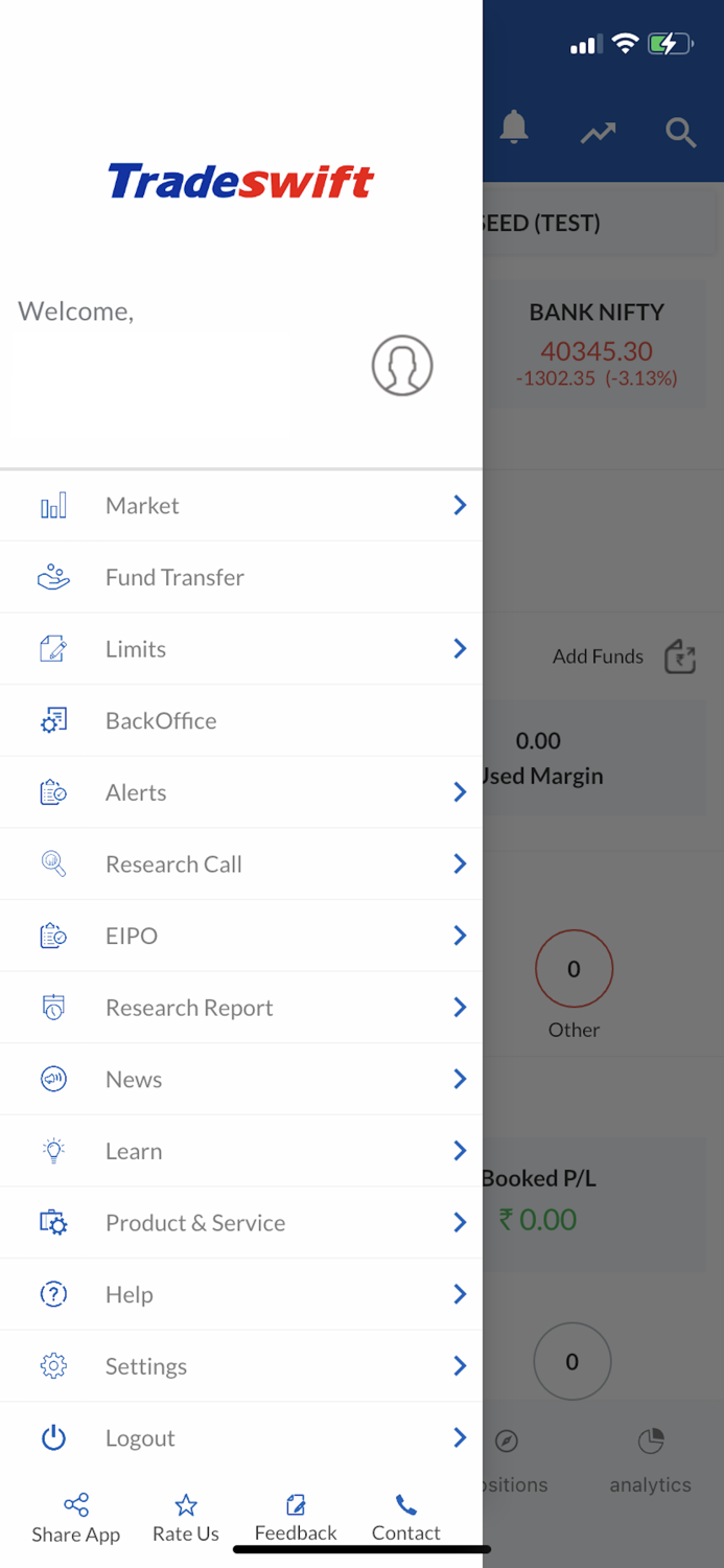 Tradeswift Mobile Trading App