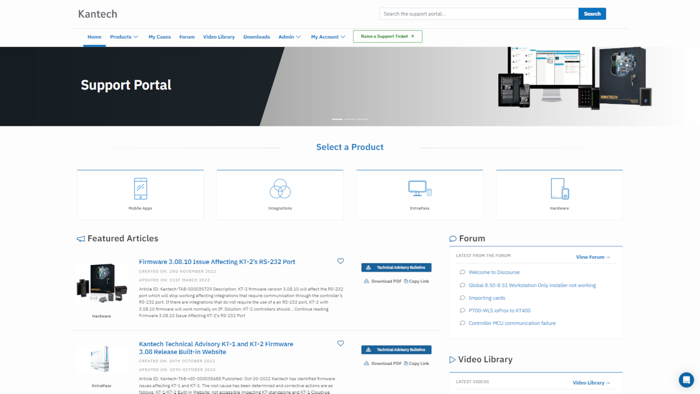Kantech Support Portal