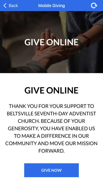 Beltsville Adventist Screenshot