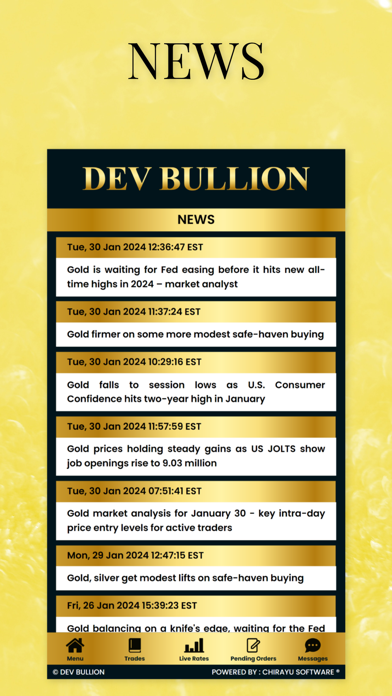 DEV BULLION Screenshot