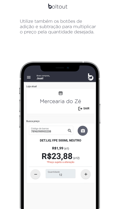Boltout - Consultor de preços Screenshot