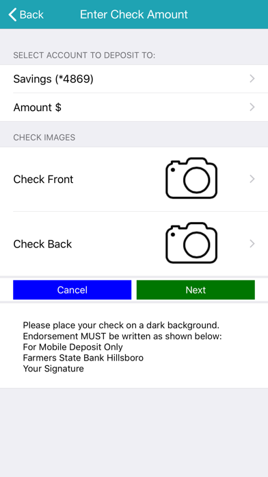 FSB Hillsboro Mobile Banking Screenshot