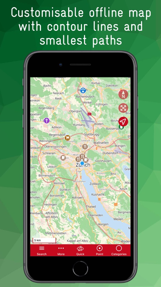 #1. Zurich Offline Map (iOS) 作者: Joerg Holz
