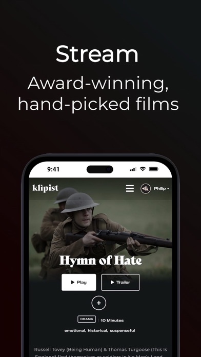 Klipist - Short Film Platform Screenshot