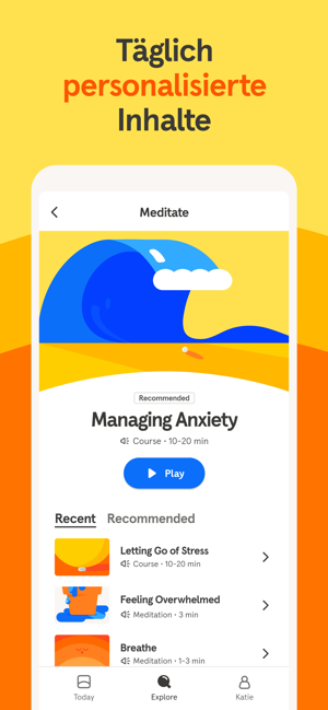 ‎Headspace: Meditation & Schlaf Screenshot