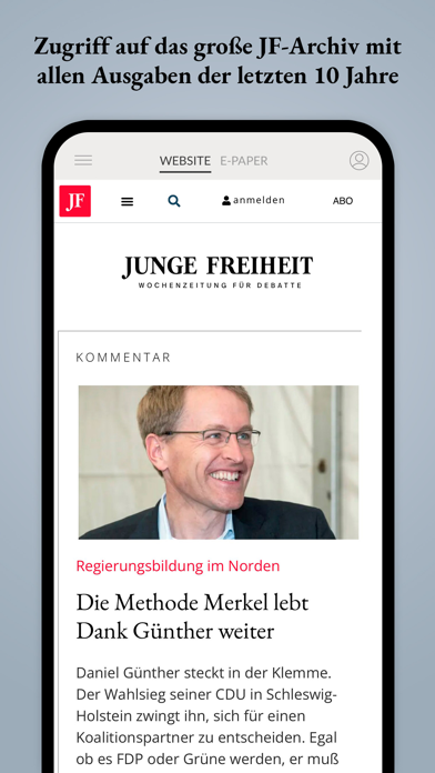 JUNGE FREIHEIT Screenshot