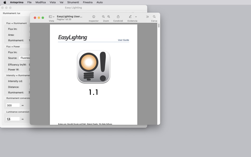 #7. Easy Lighting (macOS) 由: Marcello Brocato