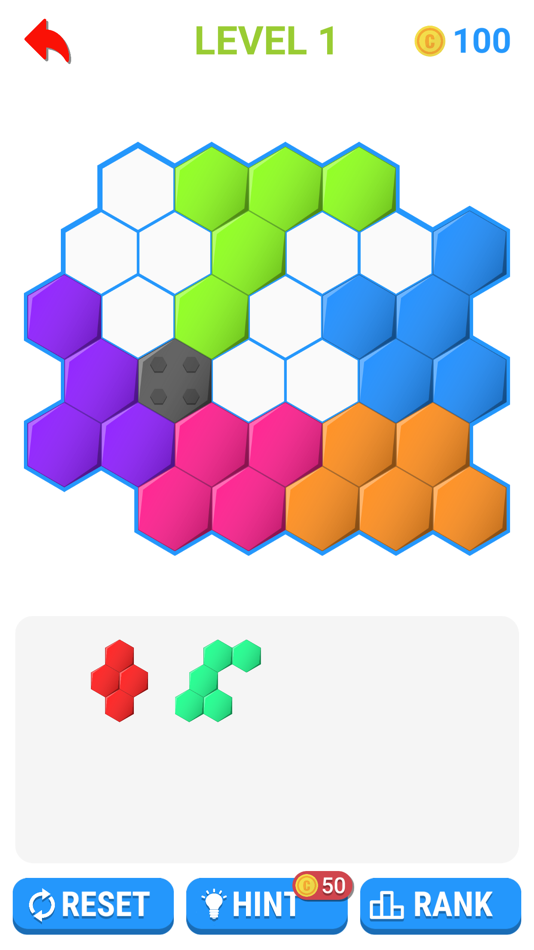 #1. Block Puzzle - Hexagon Tangram (iOS) 由: 庆猛 邓