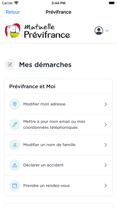 Prévifrance Screenshot